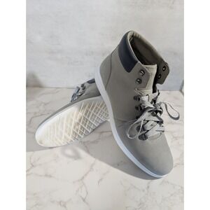 Cole Haan Sneakers Mens 10M Gray Leather Grand Plus Essex High Top Hiker Boot